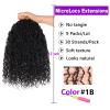 ZRQ 12 Inch Micro Goddess Locs Crochet Hair Synthetic Boho MicroLocs With Curly Ends Pre-looped Goddess Faux Locs Crochet Braids Extensions 12'',1B view 2