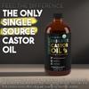 BALM OF GILEAD Organic Castor Oil for Skin Hydration - Therapeutic Cold Pressed, USDA Certified 100% Pure, Glass Bottle - 16 oz Unrefined, Hexane Free, Castor Oil for Hair & Eyelashes Growth view 2