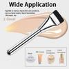 1 Count Flat Foundation Brush for Liquid makeup, Ultra Thin Face Makeup Flat Brush, Makeup Brush for Blending Mask Cream, Base Brush ToolsSilver) view 4
