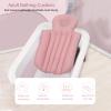 Bath Cushion for Tub, Non Slip Bathing Mat Neck Back Support Bathtub Cushion Bathtub Cushion for Soaking Tub with Suction Cup for Home Bathroom Hotel (Pinkish) view 3