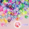 Canvalite 18000PCS Nail Rhinestones for Crafting, Multicolor 3mm Flatback Rainbow Gems, Bedazzling Crystal with 4Pcs 2.5g Jewelry Glue for DIY Crafts Clothing Shoes Nail Art,Stocking Stuffers Gifts view 4
