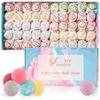 Bath Bombs for Women Gift Set, 50 Pcs Natural Organic Bubble Bathbombs with 10 Rich Scents, Handmade Bubble Bath Fizzy, for Bubble Bath Spa,Her/Him,Wife,Girlfriend,Mother Present Giving view 1