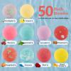 Bath Bombs for Women Gift Set, 50 Pcs Natural Organic Bubble Bathbombs with 10 Rich Scents, Handmade Bubble Bath Fizzy, for Bubble Bath Spa,Her/Him,Wife,Girlfriend,Mother Present Giving view 2