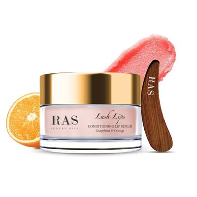 Lush Lips Conditioning & Lip Scrub | Grapefruit & Orange | Exfoliates Lips, Nourishes | Vegan & Cruelty Free for Men & Women, 8gm