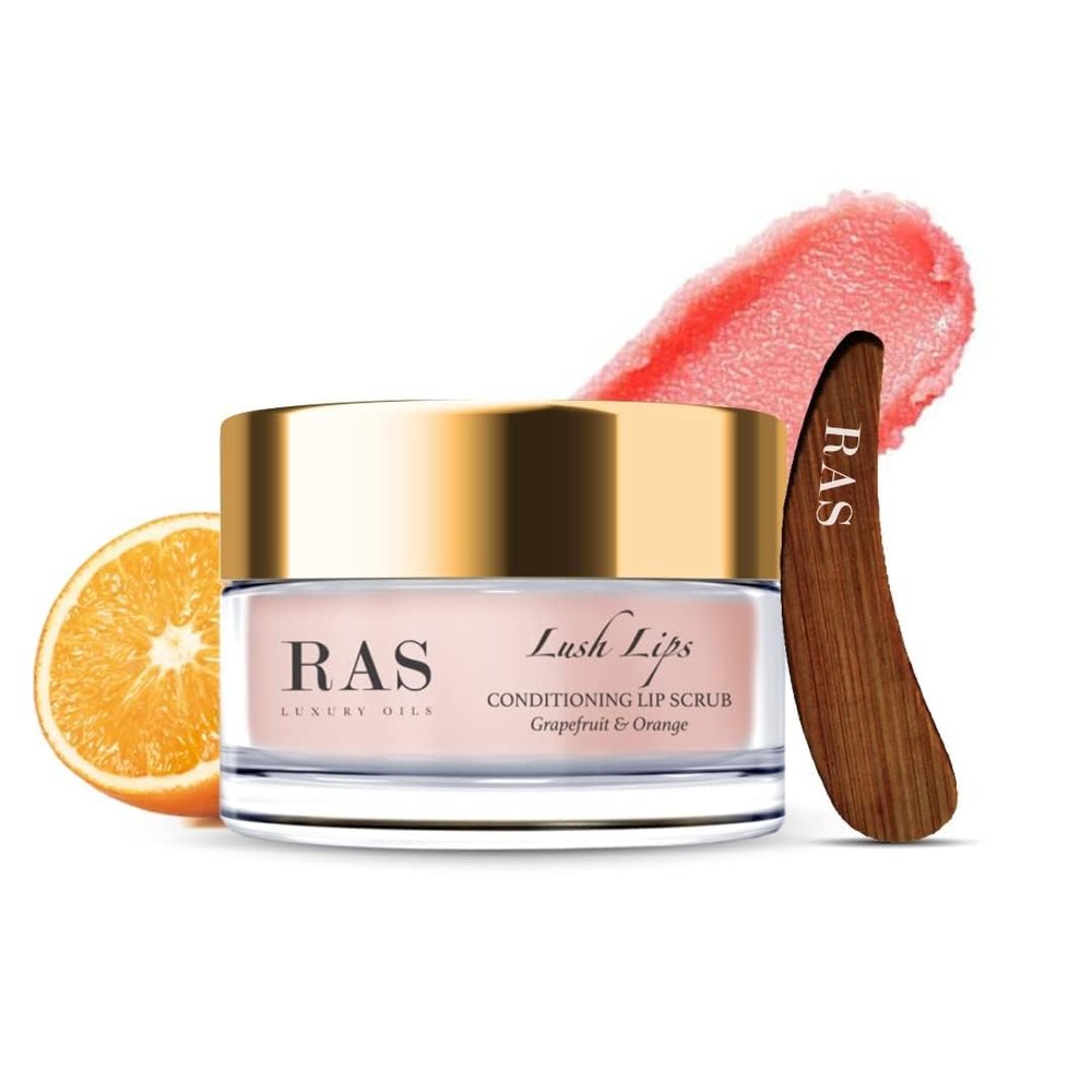 Lush Lips Conditioning & Lip Scrub | Grapefruit & Orange | Exfoliates Lips, Nourishes | Vegan & Cruelty Free for Men & Women, 8gm