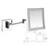 Makeup Mirror Vanity Mirror Vanity Mirrors,Square Touch Single-Sided Makeup Mirror with Light Folding Extension Mirror Bathroom Wall-Mounted Magnifying Beauty Mirror Cosmetic Mirror ( Color : Zi (A 8 view 2