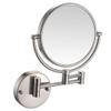 UXHRILV Makeup Vanity Mirror,Two-Sided Wall Mounted Beauty Mirror Multiple Magnification Bathroom Mirror 360Swivel Extendable Cosmetic Mirror 8inch (Nickel 3X) view 1