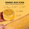 VOERUY Body Scrub, Turmeric Exfoliating Body Scrub, with Coconut Oil & Vitamin C, Bikini Area Exfoliator Gently Exfoliate Body Hand and Foot Scrub, Moisturized Skin for Women and Men, 11.28oz/320g view 3