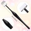 CustomyLife 24 Pack Eyebrow Trimmer Razors, Stainless Steel Face Razors Shaver Eye Brow Shapers Black Precision Facial Hair Removal Tool for Makeup Women Men view 3