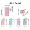 4 pcs Silicone Lip Balm Holder Lipstick Cases Keychain Chapstick Case Holder Lip Balm Sleeves Pouch, Portable Silicone Lip Gloss with Ball Bead Chain (4 pcs, Pink01 + Blue02+Purple03 + Green04) view 2