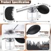 Hohean Hair Building Fiber Spray with Hairline Optimizer, Hair Fibers Spray for Hair-building, Portable Fiber Powder with Nozzle, Hairline Building Powder Accessory(Black) view 2