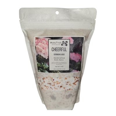 Cheerful Geranium and Rose Bath Salts Bag 27oz