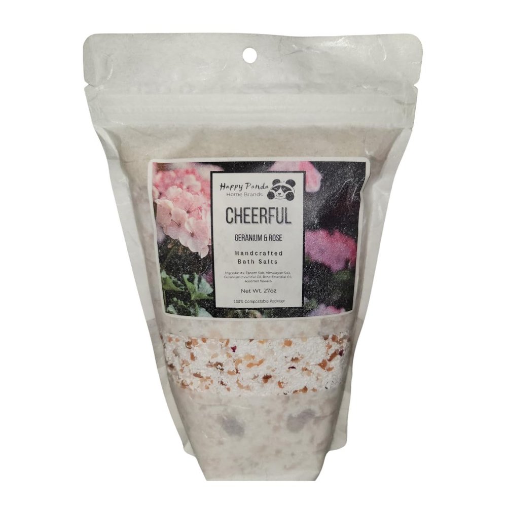 Cheerful Geranium and Rose Bath Salts Bag 27oz