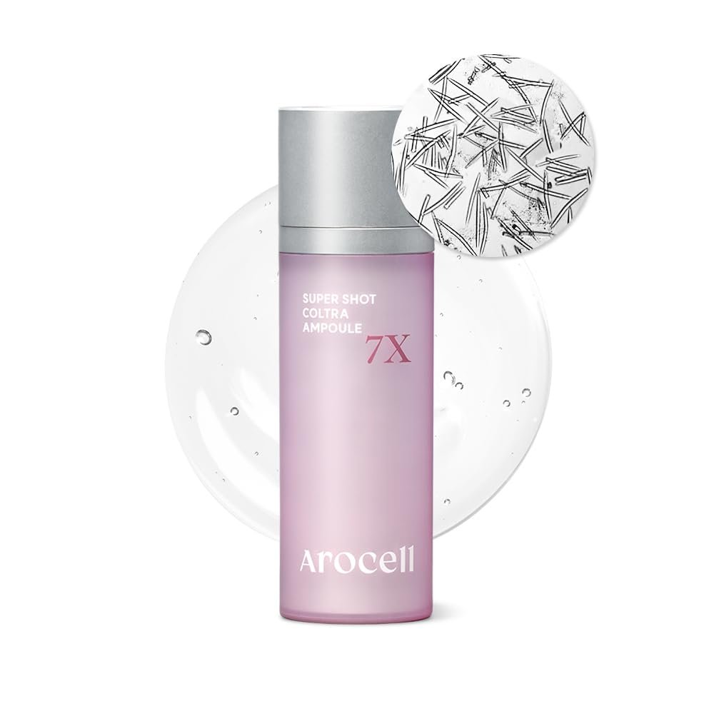 AROCELL Super Shot Coltra Ampoule 7X 30ml/1.01 Fl Oz Korean Collagen Micro Shot Ampoule for Hydrating, Moisturizing, Elasticity Boosting, Pore Care, Wrinkle Care, Lightweight Fast Absorbing Skincare