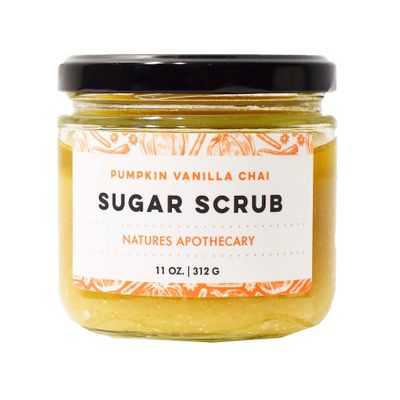 Pumpkin Vanilla Chai Organic Sugar Scrub for Glowing, Smooth, and Healthy Skin, Hypoallergenic, All-Natural, Plant-Derived, Made in USA by DAYSPA Body Basics