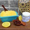 Moroccan Lemon Dead Sea Salt Scrub | Face & Body | Non clogging | Argan oil | Natural exfoliator || Made in Canada - Muslim Cosmetics - Moroccan Lemon Scrub (4oz (120ml)) view 3