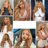 10 12 14 Inch Color 27 Human Hair Bundles Honey Blonde Body Wave Bundles Double Weft Honey Blonde Human Hair Bundle Hair Weave Brazilian Virgin Remy Hair Extensions view 2