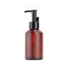 120ml/4oz Amber Frosted Glass Pump Bottles Soap Dispenser with Black Pump Head Cosmetic Make-up Cream Lotion Sample Packing Storage Container Vial for Emulsion Essence Portable Travel Bottle view 1