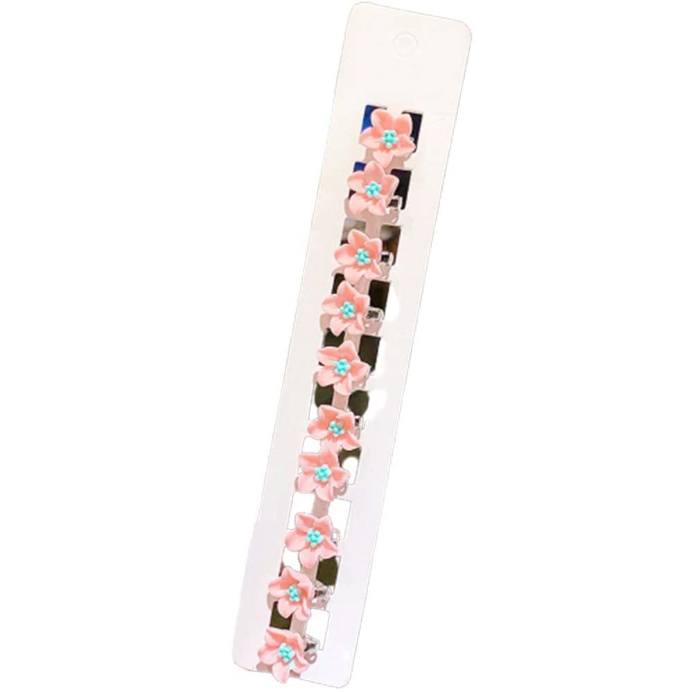 10Pcs/Set Mini Flower Buckle Hair Claws Cute Hairpins Women Fashion DIY Hair Styles Holder Sweet Headwear Korean