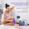 BLITZWAX Brazilian and Bikini Waxing Kit for Women, Hard Wax Warmer for Face, Legs, and Body, At Home Hair Removal Kit, Beginner Friendly, Quick Heating, 32pcs Wax Spatulas view 2