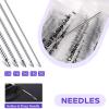 40pcs Piercing Needles Kit - Usiriy Piercing Kit 20G 18G 16G 14G 12G Mixed Ear Piercing Needles Nose Piercing for Septum Belly Button Tongue Nipple Eyebrow Lip Piercing view 4