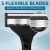 Lanties 24 Pcs Men's Disposable Razors Bulk 5-blade Blade Razors for Men Set Sensitive Skin Razor Disposable Head Razor for a Smooth and Comfortable Shave view 2