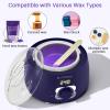BLITZWAX Single Waxing Pot, Hard Wax Warmer for Face, Legs, Bikini, Brazilian and Body, for 16 oz, At Home Hair Removal Kit, for Men, Beginner Friendly, Quick Heating, Precise Temperature Control view 3