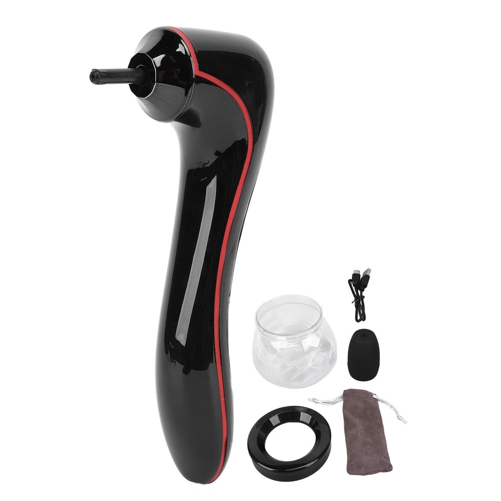 BTSEURY Makeup Brush Cleaner Dryer Machine, 3 Speed Adjustable USB Rechargeable Brush Cleaner, Electric Cosmetic Automatic Brush Cleaner Machine (Black)