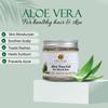 Organic Pure Aloe Vera Gel, 99% Aloe Vera Juice, Skin Moisturiser, Soothes Scalp, Treats Rashes, Heals Sunburn, Prevents Acne, Chemical-Free, Vegan, Hydrates and Nourishes Skin, for All Skin Types view 2