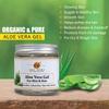 Organic Pure Aloe Vera Gel, 99% Aloe Vera Juice, Skin Moisturiser, Soothes Scalp, Treats Rashes, Heals Sunburn, Prevents Acne, Chemical-Free, Vegan, Hydrates and Nourishes Skin, for All Skin Types view 3