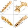 4PCS Metal Hair Barrettes - Gold Bow Barrette Clips for Thick, Long, Fine Hair view 2