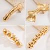 4PCS Metal Hair Barrettes - Gold Bow Barrette Clips for Thick, Long, Fine Hair view 3