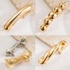 4PCS Metal Hair Barrettes - Gold Bow Barrette Clips for Thick & Fine Hair view 3