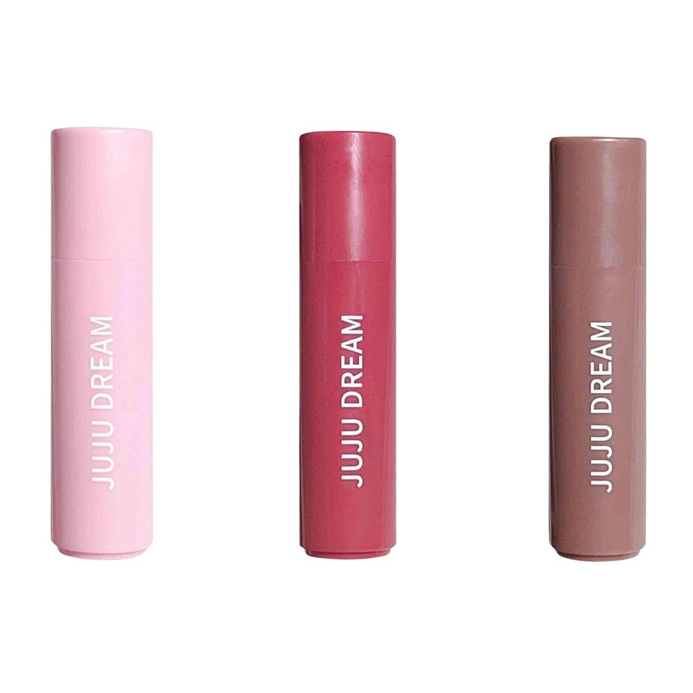 3 Color Tinted Lip Stick Set Moisturizing Lip Care with Natural Lip Tint Stain 3.2g Each for All Day Nourishment and Flattering Shades