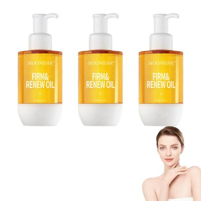 AEEHFENG Moondor Firm & Renew OilAfter Shower Body Oil,Non-Greasy Body Serum & Fast Absorbing Skincare-Clean Beauty & Vegan Seaweed Body Moisturizer,Skin Care for All Skin Types (3Bottles, 1.35)