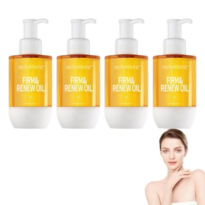 AEEHFENG Moondor Firm & Renew OilAfter Shower Body Oil,Non-Greasy Body Serum & Fast Absorbing Skincare-Clean Beauty & Vegan Seaweed Body Moisturizer,Skin Care for All Skin Types (4Bottles, 1.35)