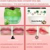 TIRDET 4 PCS Bee Lip Balm Honey Pot, Honey Coconut Aloe Vera Grape Sleeping Lip Mask Overnight with Sticks, Exfoliating Prevention Dry and Crack Lip Scrubs view 2