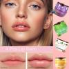 TIRDET 4 PCS Bee Lip Balm Honey Pot, Honey Coconut Aloe Vera Grape Sleeping Lip Mask Overnight with Sticks, Exfoliating Prevention Dry and Crack Lip Scrubs view 4