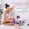 BLITZWAX Brazilian and Bikini Waxing Kit for Women, Hard Wax Warmer for Face, Legs and Body, At Home Hair Removal Kit, Beginner Friendly, Quick Heating, Pink and Blue Gradient Color view 2