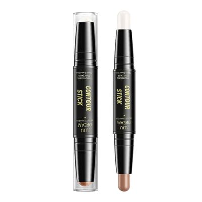 Dual-Ended Contour Stick  2.5ml | Easy Application, Blendable Formula | Perfect for Highlighting & Contouring | Ideal for Women