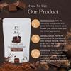 Face and Body Herbal Organic Wax Powder for Hair Removal 100g | 10 Minutes Painless Face and Body Hair Removal Powder for Women and Men | Wax Powder Chemical-Free (CHOCOLATE) view 3