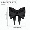 KXF Silky Satin Bow Hair Claw Clip French Barrette with Rhinestone Soft Bow Knot Ribbon Hairpin for Women view 2