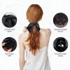 KXF Silky Satin Bow Hair Claw Clip French Barrette with Rhinestone Soft Bow Knot Ribbon Hairpin for Women view 3