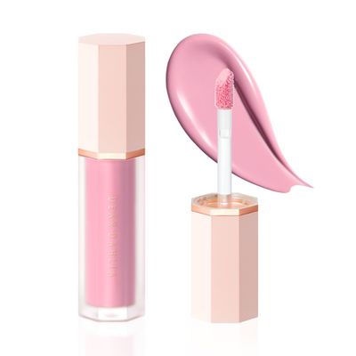 DEAR DAHLIA Petal Drop Blush (Purity) - Vegan Liquid Blush with Soft, Watercolor-like Finish. Sheer to Buildable Color for a Dewy, Natural Flush. Long-Wear Comfort. Korean Makeup for Cheeks. 0.14 oz
