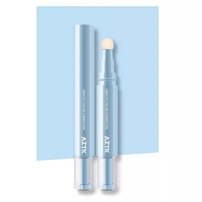 1PC AZTK Concealer Color Corretor Liquid Concealer With Sponge Head, Stay Long Lasting Moisturizing Liquid AZTK Makeup Facial Highlighter, Create Flawless Makeup (02#, 4.6g)