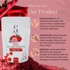 Face and Body Herbal Organic Wax Powder for Hair Removal 100g | 10 Minutes Painless Face and Body Hair Removal Powder for Women and Men | Wax Powder Chemical-Free (ROSE) view 3