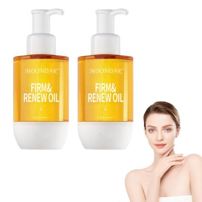 AEEHFENG Moondor Firm & Renew OilAfter Shower Body Oil,Non-Greasy Body Serum & Fast Absorbing Skincare-Clean Beauty & Vegan Seaweed Body Moisturizer,Skin Care for All Skin Types (2Bottles, 1.35)