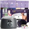 BLITZWAX Back and Nose Waxing Kit for Men, Hard Wax Warmer for Brazilian, Body and Face, At Home Hair Removal Kit, Beginner Friendly, Quick Heating, 93 Accessories, Charcoal Grey view 1