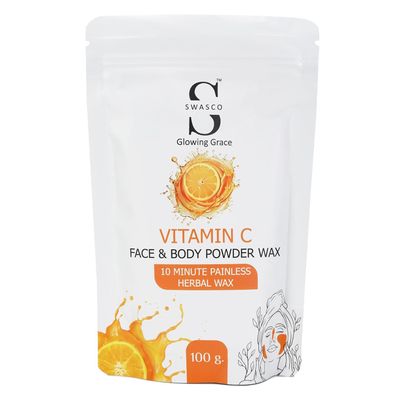 Face and Body Herbal Organic Wax Powder for Hair Removal 100g | 10 Minutes Painless Face and Body Hair Removal Powder for Women and Men | Wax Powder Chemical-Free (VITAMIN-C)