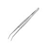 HARFINGTON Stainless Steel Tweezers 6.1 Inch Long Handle Curved Serrated Tip Tweezers Multi Purpose for Craft Gardening Industrial Work Laboratory Use Cooking, Silver view 3